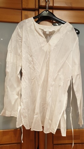 PAILETTEN-PERLEN-SPITZE-BLUSE