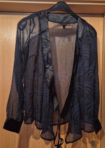 Durchsichtige wickelbluse - durchsichtige,