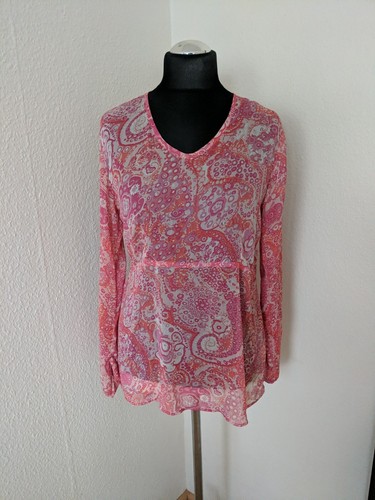 Tcm damen chiffon - bluse, rosa