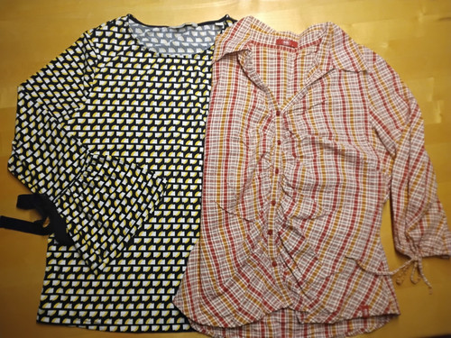 Esprit karierte baumwoll bluse - karierte,
