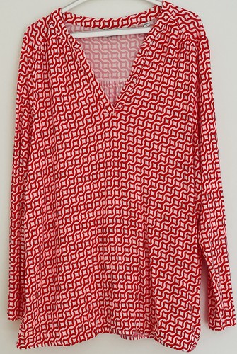 Tcm damen bluse orange weiß - bluse,