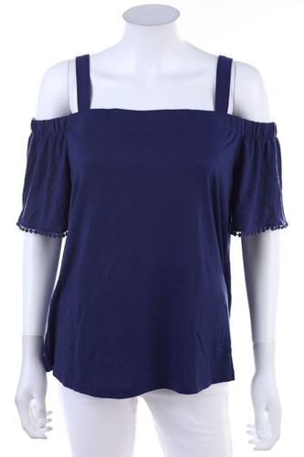 Tcm carmen bluse blau - carmen-bluse, l